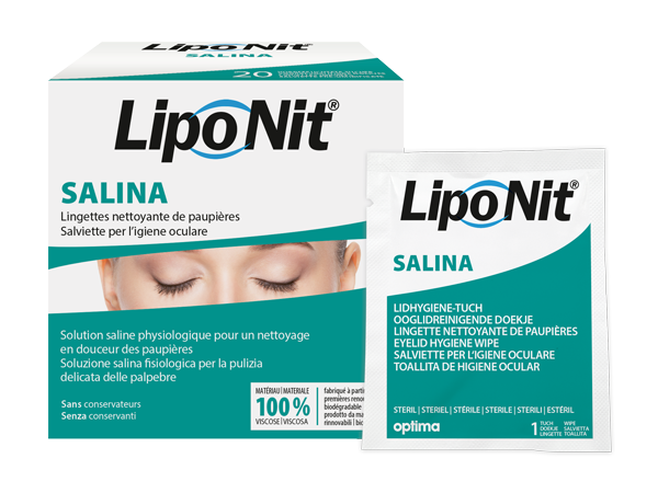 Lipo Nit® Lidpflege SALINA 20x Lidhygiene-Tücher