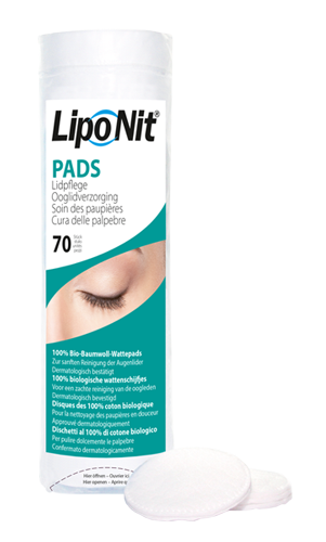 Lipo Nit® Lidpflege Bio-Baumwoll-Pads 70 Stück